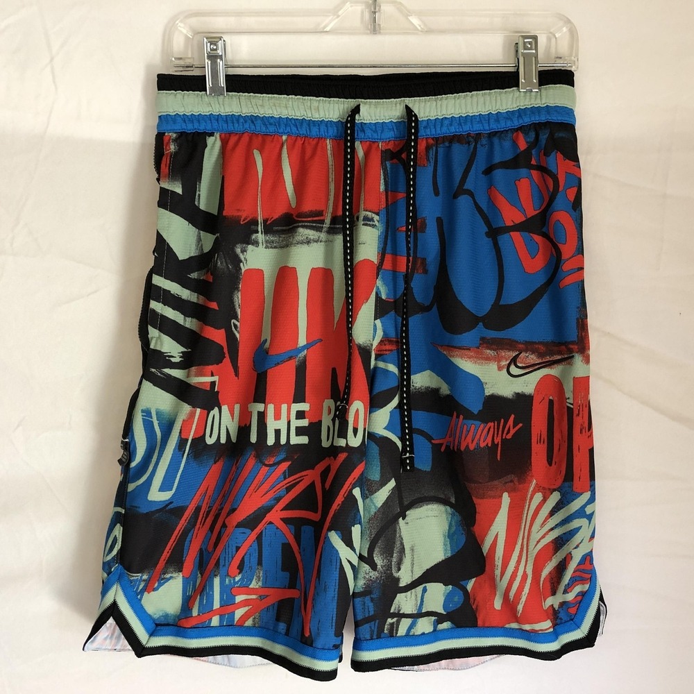 Nike Shorts Mens Small Multicolor Dri-FIT Mesh Basketball 9 Inseam DM0986-386